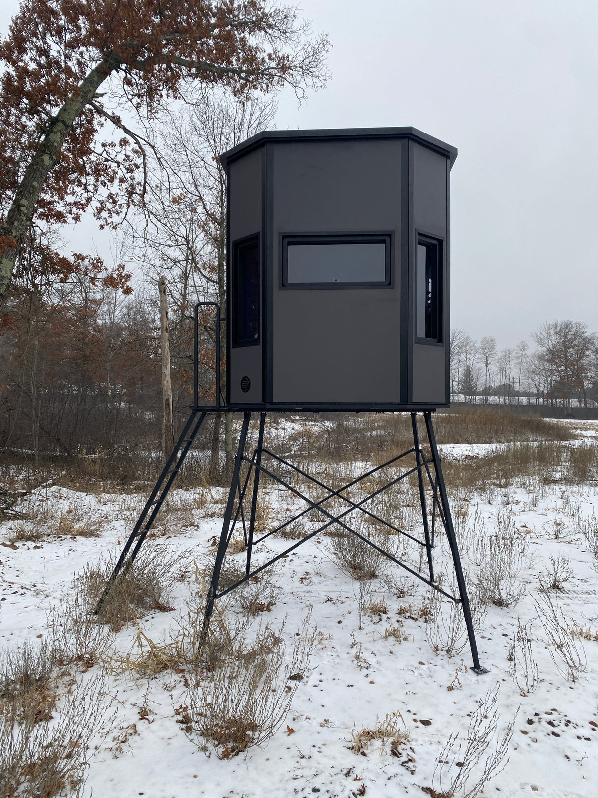 Greylight Daybreak 2026 hunting blind exterior view - insulated aluminum panel construction