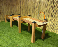 Kids' Station Outdoor Water Works Sand/Water Triple Trough and Faucet