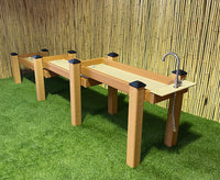 Kids' Station Outdoor Water Works Sand/Water Trough and Faucet