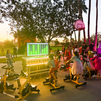 Human Power Station with 10 Power Generator Bikes by Pedal Power Generator