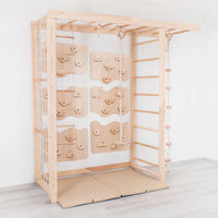 Monkey Bars with Swing Set by Wood and Hearts