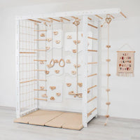 Monkey Bars with Swing Set by Wood and Hearts