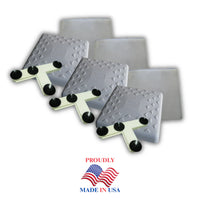 Soft Touch Set of 3, 14" Indoor Base Covers with Mounting Tees and Friction Pads