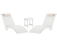 AquaCurve™ AquaWave In-Pool Chaise Lounge Chair and Table for Spacious Tanning Ledges