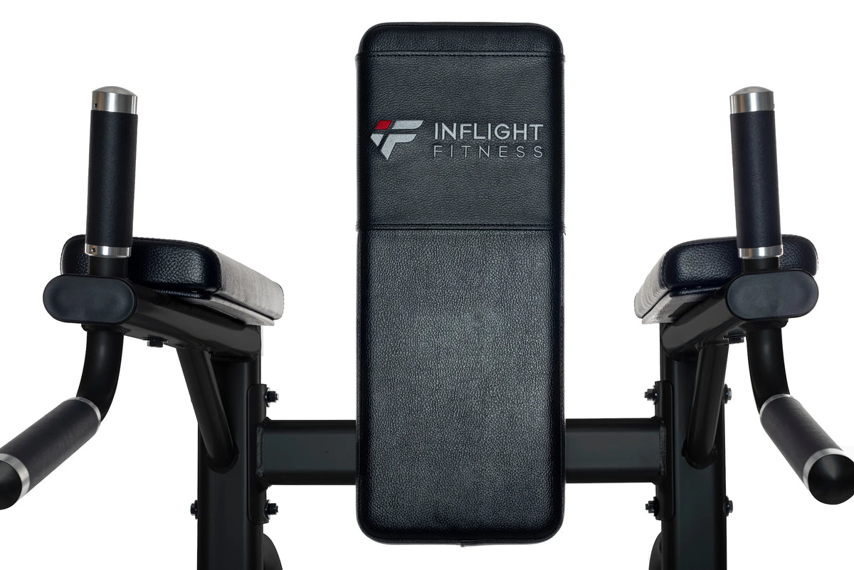 Inflight Fitness VKR Vertical Knee Raise and Dip Station - full view