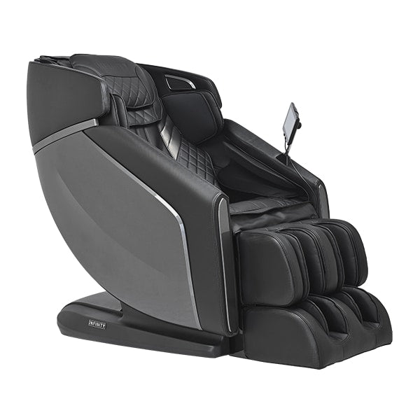Infinity Mosaic 4D Massage Chair in Gray/Black - Hero Front View