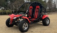 Apollo JAG 200 EFI Go Kart in Red - Side View