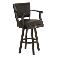 Jack Daniel's Wood Bar Stool with Backrest - hero product shot