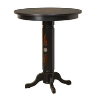 Jack Daniel's Wood Pub Table - TN Charcoal Finish