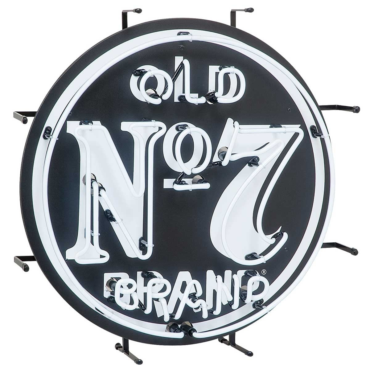 Jack Daniel's Old No. 7 Neon Sign - 24 inch diameter hero shot