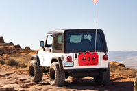DV8 Offroad Jeep Wrangler TJ Square Back Hard Top - rear view
