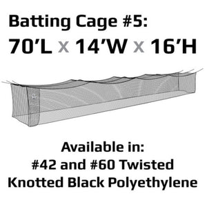 Jugs 15,680ft³ XL Batting Cage Kit #5