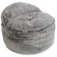 Cordaroys Convertible Bean Bag Chair and King Size Bed - NEST Chinchilla