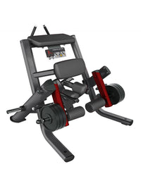 Elite Leverage Kneeling Leg Curl - Muscle D Fitness - Commercial - Plate Loaded - Leg Curl Hamstring Workout
