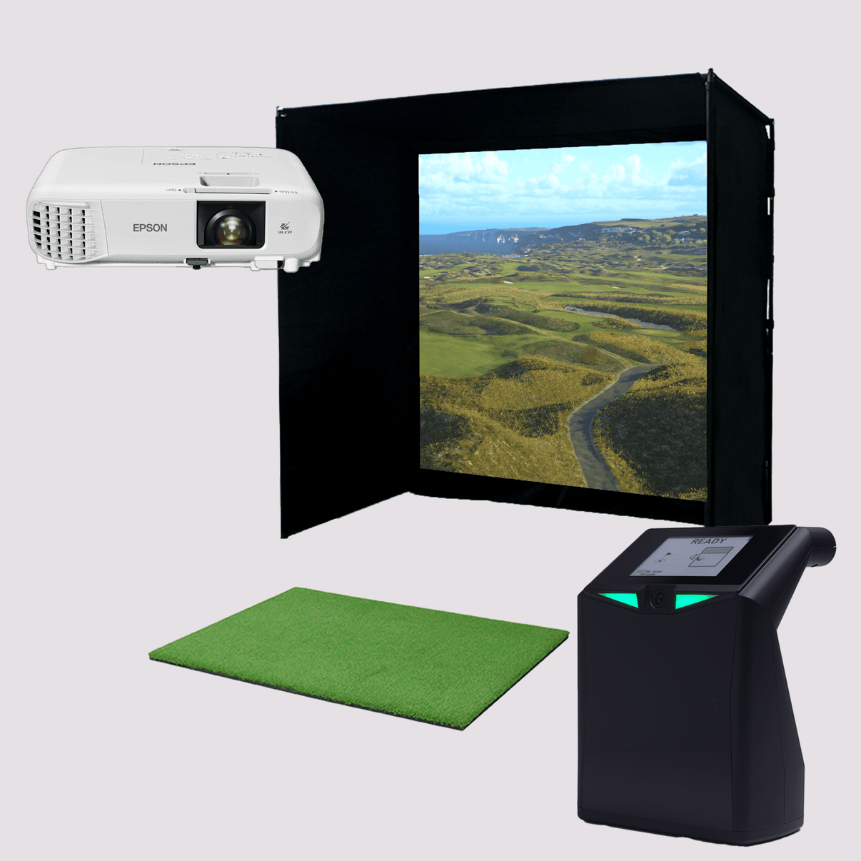 TruGolf LaunchBox with Starter 10 2025 Enclosure complete golf simulator bundle