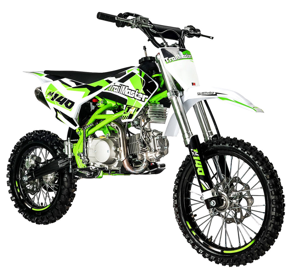 TrailMaster LK140 Pro Series 140cc Dirt Bike hero shot - full side profile view