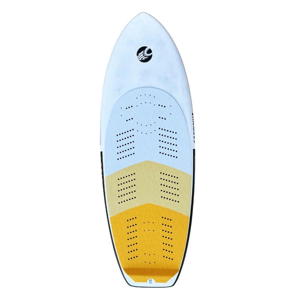 2026 Cabrinha Logic foil board deck view showing angle adjustable inserts