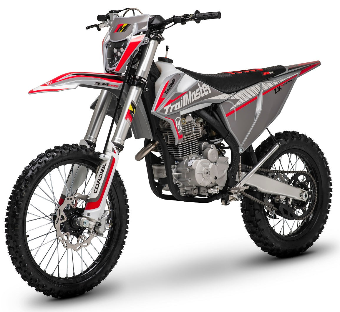 TrailMaster LX250 Dirt Bike rear three-quarter view