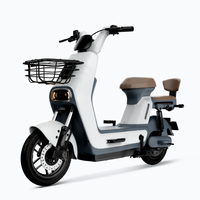 LIVA 7 Electric Moped E-Bike - Three Quarter Front View - Cream White