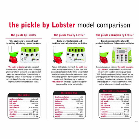 Image of The Pickle Two by Lobster Pickleball Machine