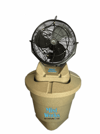 Mist Works “Mist 2 Go”® Portable High-Pressure Mister Fan w/Tank