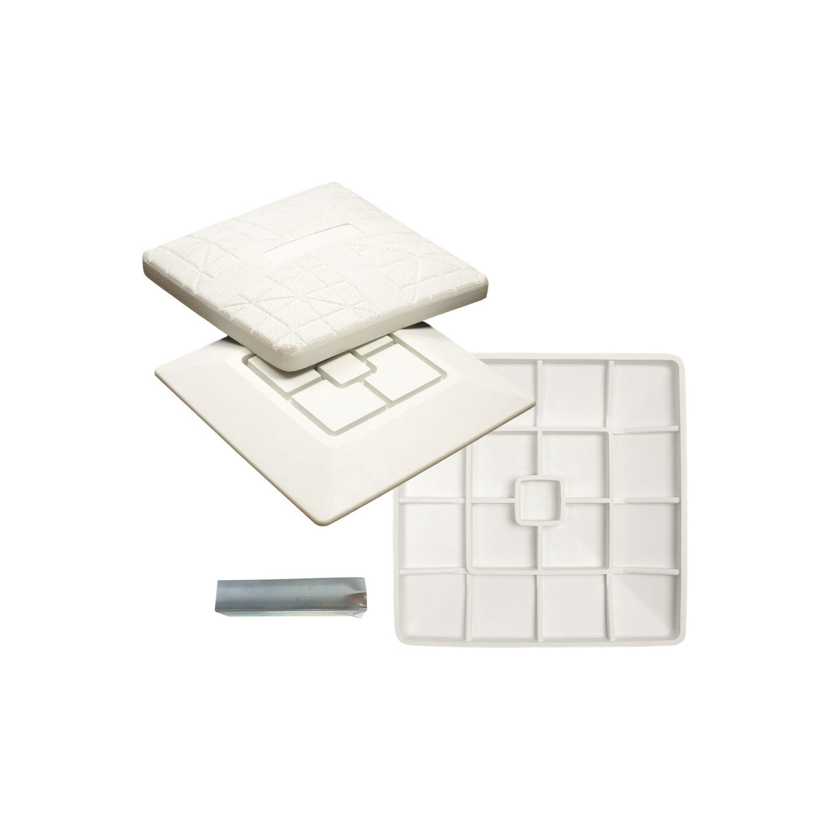Champion Sports Breakaway Bases Set of 3 - White Regulation Safety Bases with Quick-Release Design