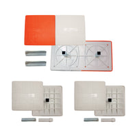 Champion Sports Breakaway Double First Base Set of 3 - M905SET, includes two single bases and one double first base