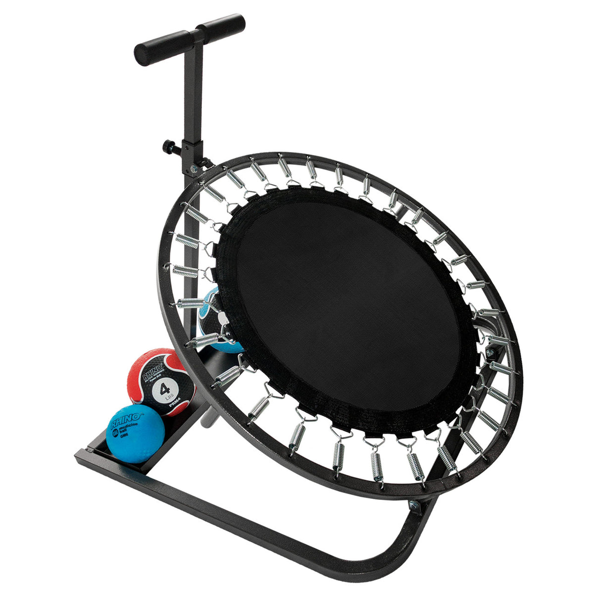 Champion Sports Medicine Ball Rebounder with 28-inch rebound surface and adjustable angle steel frame
