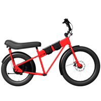 JackRabbit MG Doble 2-Up Seat Electric Bike - Red Lightweight Micro Hauler