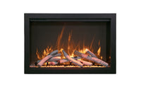 Amantii TRD Bespoke electric fireplace insert installed