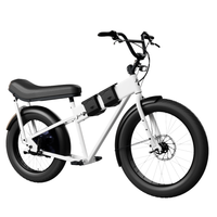 JackRabbit MG Doble Electric Bike | Lightweight 2-Up Seat Micro Hauler - White
