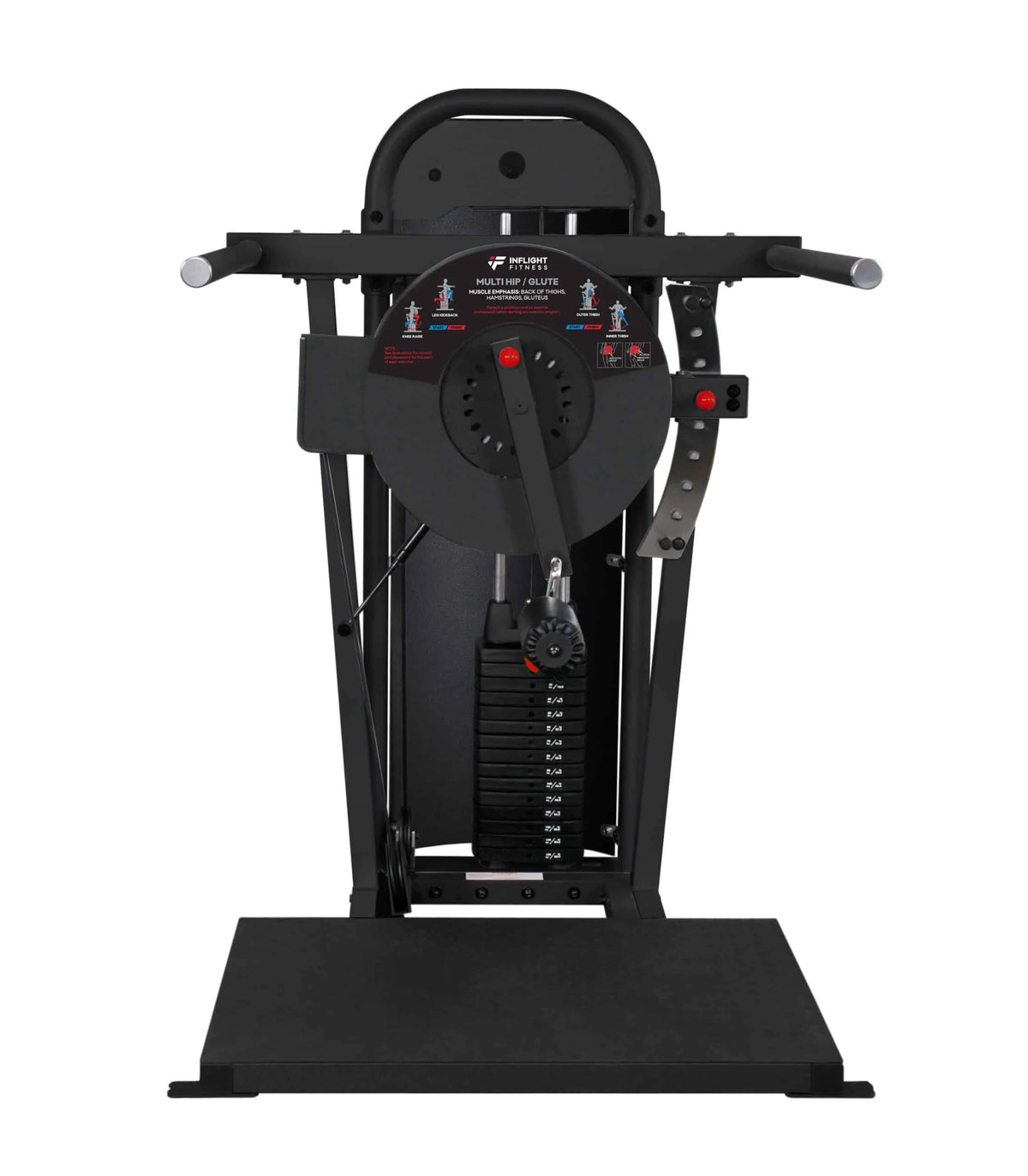 Inflight Fitness Multi Hip Glute Selectorized Machine full view