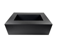 Rectangular Steel Fire Pit Table