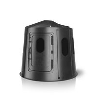 Maverick 6-Shooter Blind in black with tinted windows - front view