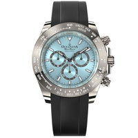 Oceaneva WaveRacer 1000m Mechanical Chronograph Automatic Grade 5 Titanium Watch Mint