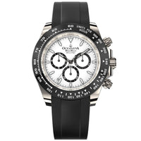 Oceaneva WaveRacer 1000m Mechanical Chronograph Automatic Grade 5 Titanium Watch White