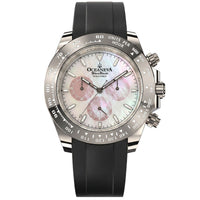 Oceaneva WaveRacer 1000m Mechanical Chronograph Automatic Grade 5 Titanium Watch Mother of Pearl