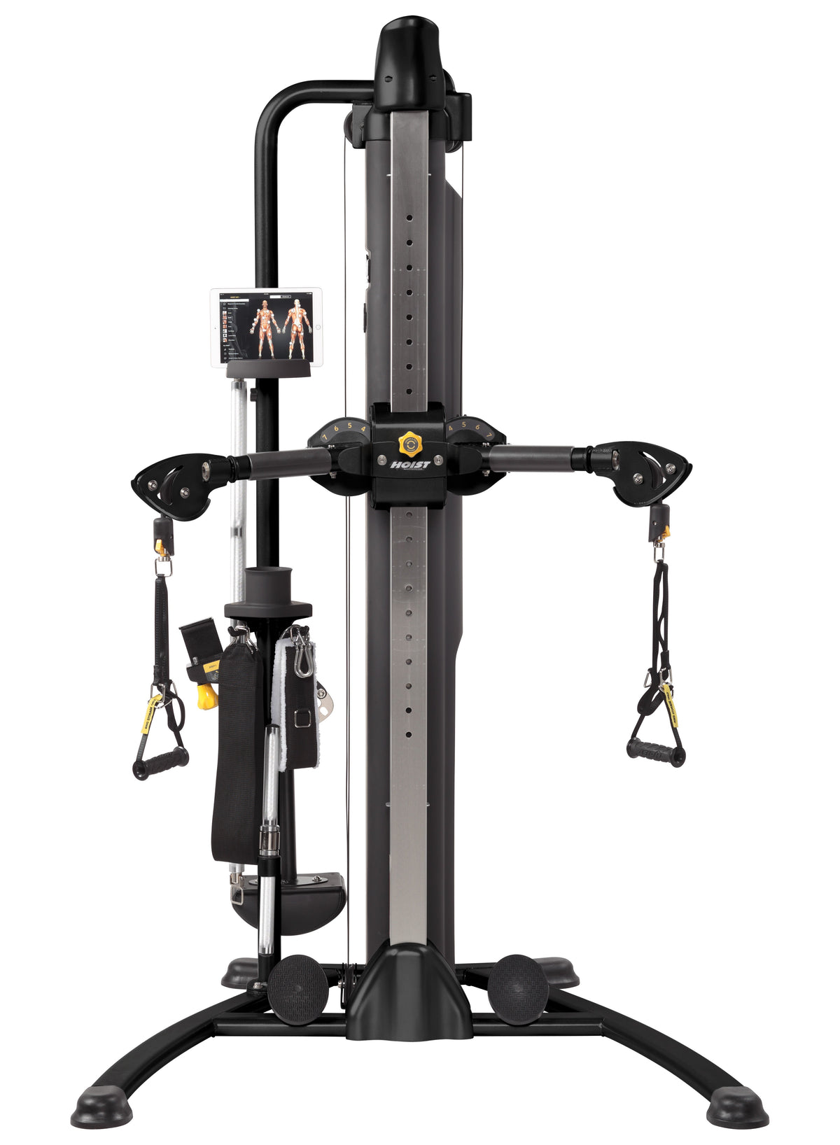 HOIST Mi5 Functional Trainer front view, matte black finish