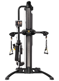HOIST Mi5 Functional Trainer front view, matte black finish