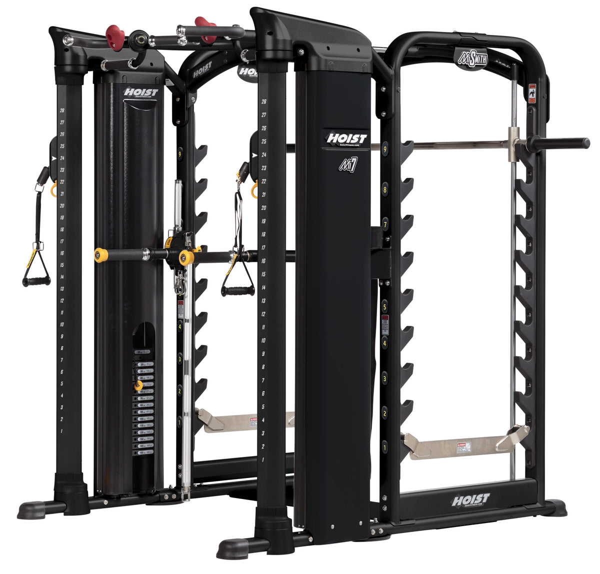 HOIST Mi7SMITH Functional Training System full view - combined Smith machine and functional trainer