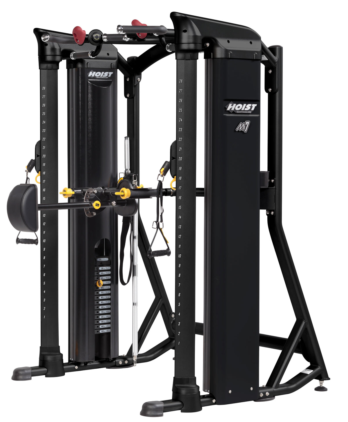 HOIST Mi7 Functional Training System - front view in matte black