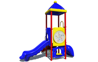 Playground Boss Mini Monkey Commercial Playground - Primary Color Scheme, Front View
