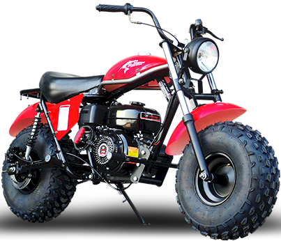 TrailMaster Monster Dog II Mini Bike 196cc 6.5hp with Torque Converter and Rear Hydraulic Disc Brake - hero shot
