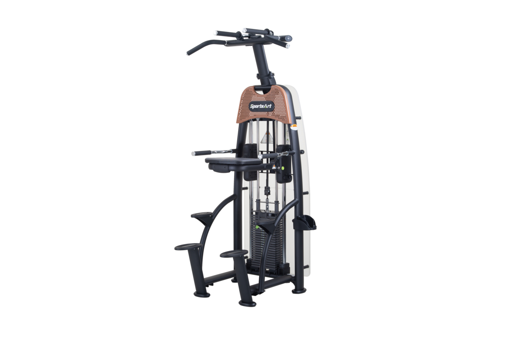 SportsArt N911 Assisted Chin-Up and Tricep Dip Machine - Full View