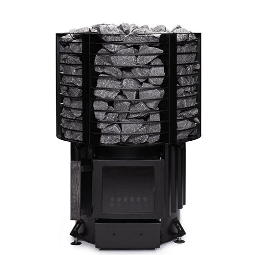 Narvi Inari 16kW wood-burning sauna stove with grid and glass door