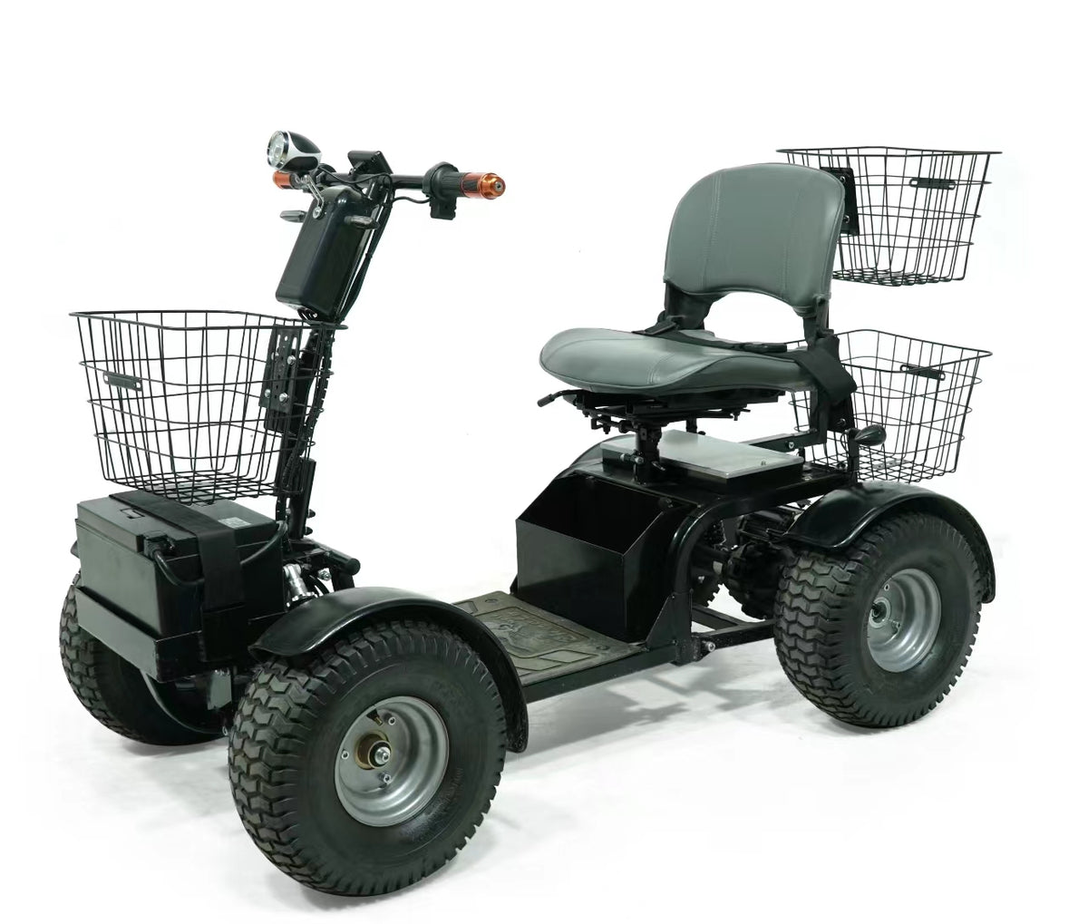 Green Transporter Cheeta Ninja All-Terrain Mobility Scooter - angle view