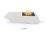 Studio Nisho Atlas modern rectangle fire pit in Birch finish - front view