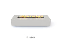 Studio Nisho Pallas rectangle gas fire pit in Birch finish