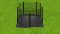 14ft x 10ft Akrobat Primus Flat In-Ground Trampoline