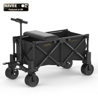 NAVEE E-Wagon 4X Electric Utility Wagon - hero view showing full cart with all-terrain tires